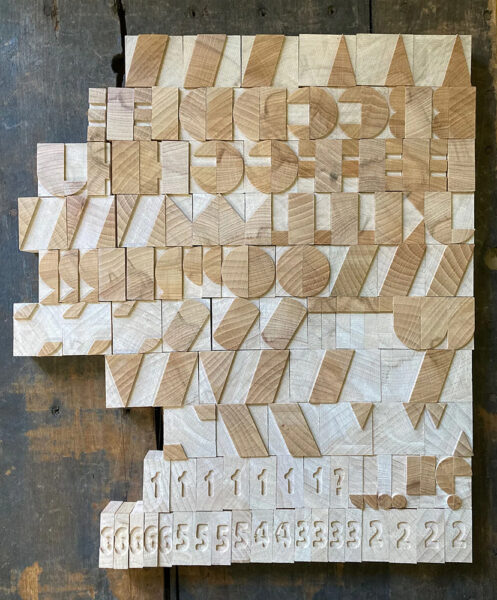 Letterpress printing blocks